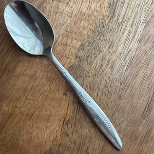 Vintage Teaspoon Atomic Midcentury Wallace Star Crest Stainless Starburst MCM